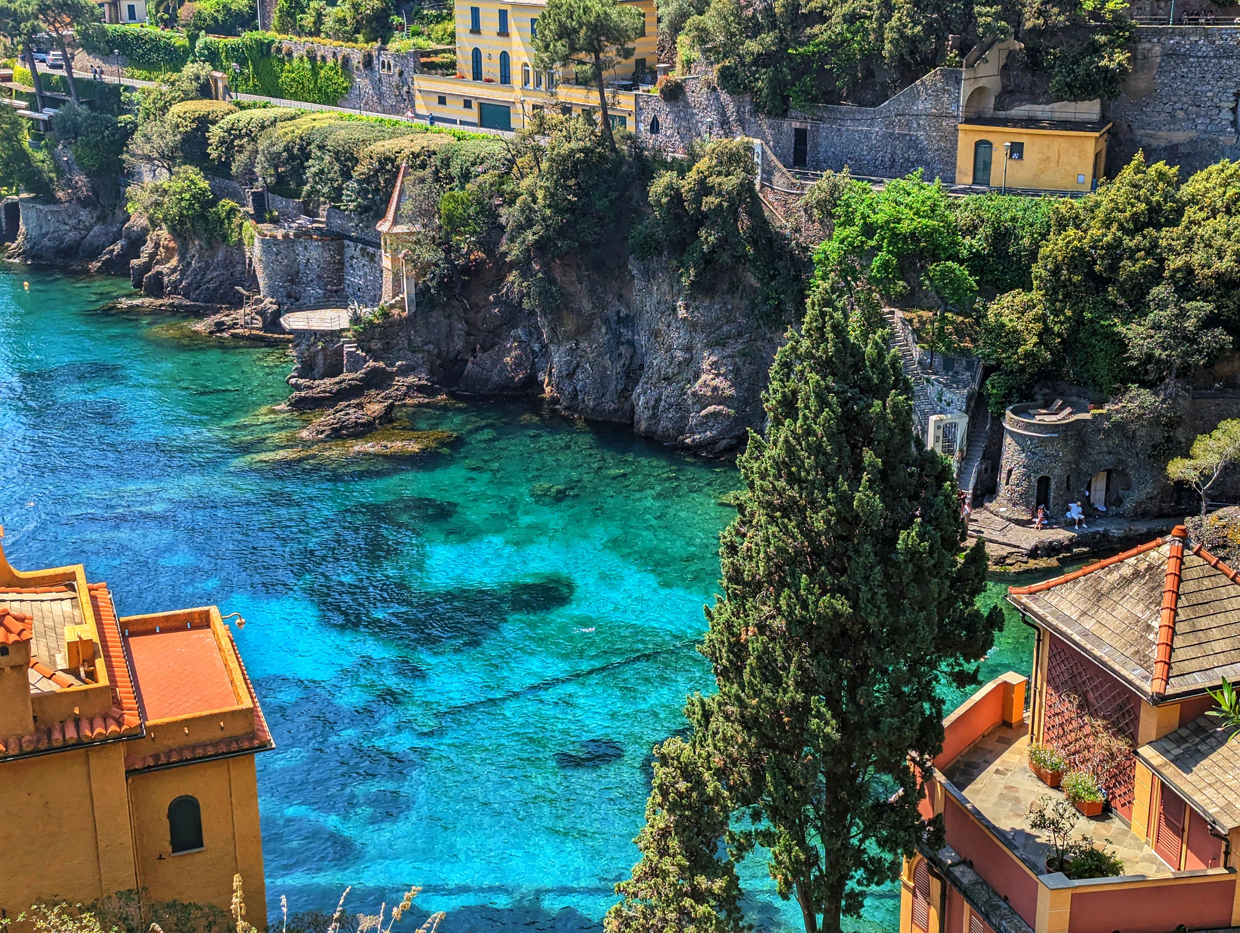 santa margherita ligure architecture italy coast portofino colorful houses port boats beach